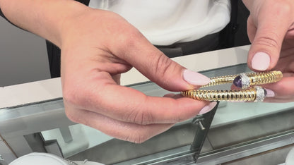 Marcello Pane BRFO 345G-V Sterling Silver Bracelet with Gold Overlay