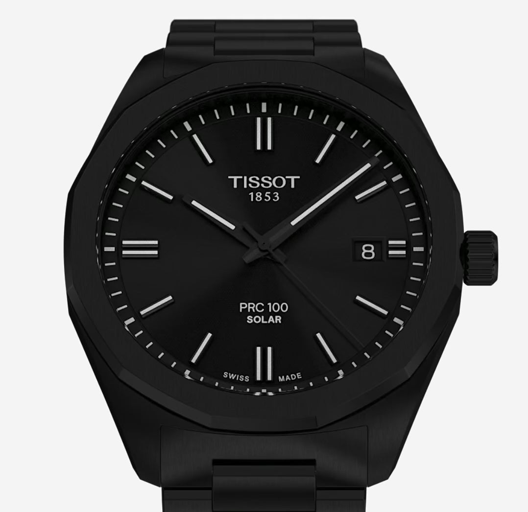 Video laden: Tissot T151.422.33.051.00 PRC 100 Solar 39mm Black Watch