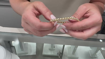 Gold Filled Stackable 5mm Ball Bracelet