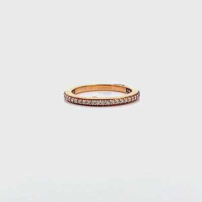 Tacori 2630 BMD Dantela 18K Rose Gold 0.43 Carat Diamond Eternity Band Ring