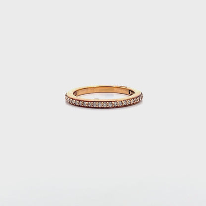 Tacori 2630 BMD Dantela 18K Rose Gold Eternity Band Size 6.5