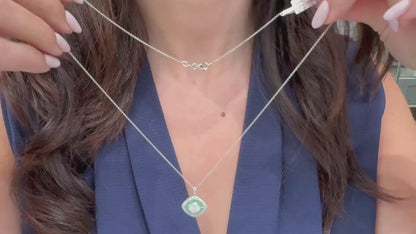 Simon G. LP4799-EM 18K White Gold Necklace