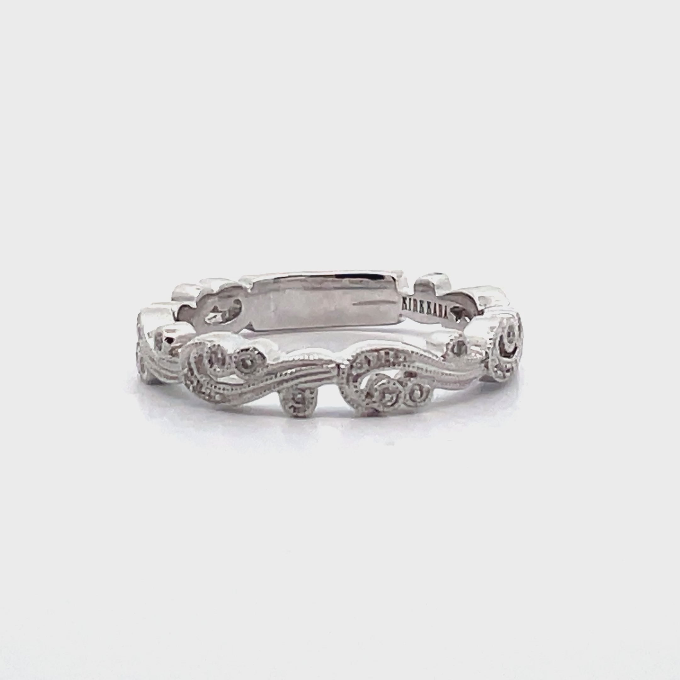 Kirk Kara SS6967-BS1 Angelique 18K White Gold Ring