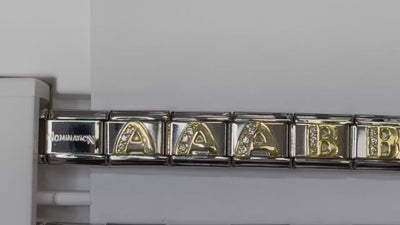 Nomination Composable 030301/01 Cubic Zirconia A Letter