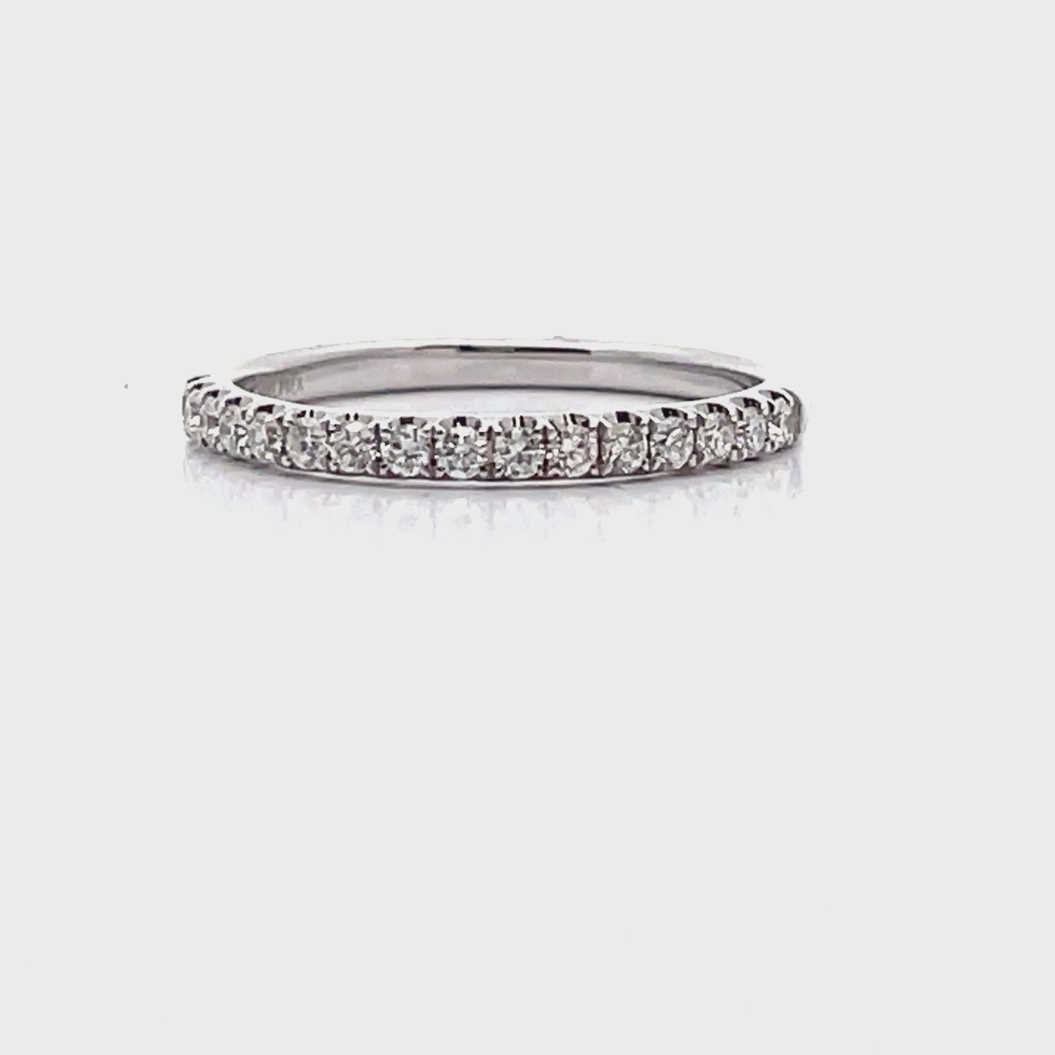 Simon G. 18K White Gold 0.26 carat Wedding Band