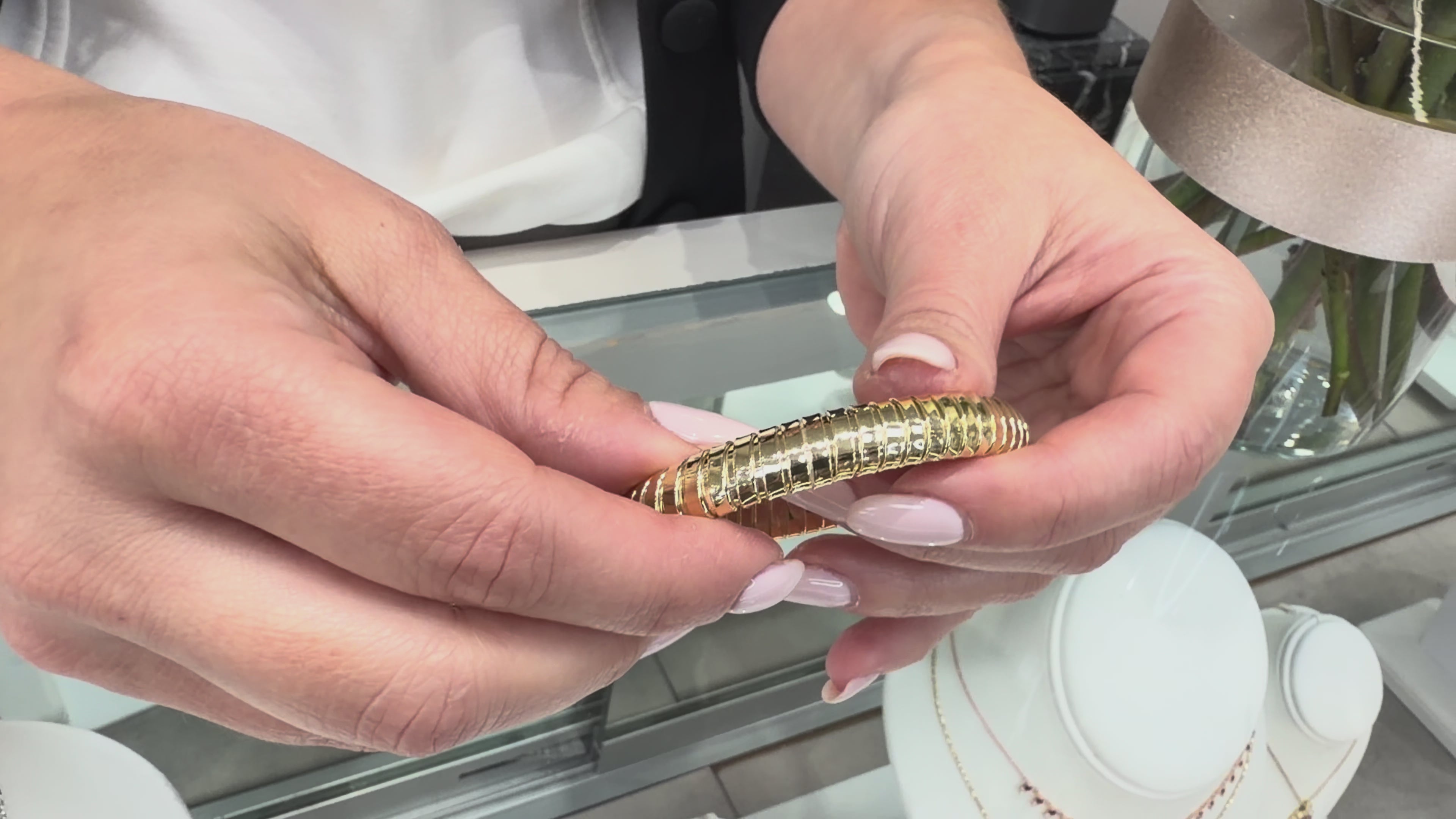 載入影片： Marcello Pane BRCL 075 Sterling Silver Bracelet with Gold Overlay