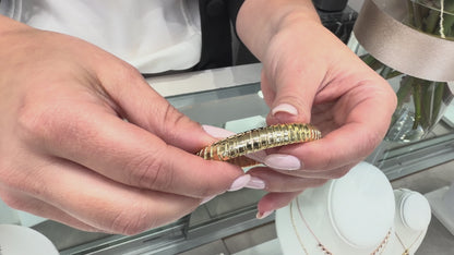 Marcello Pane BRCL 075 Sterling Silver Bracelet with Gold Overlay