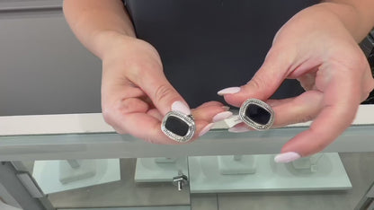 Scott Kay GC2139SPBOM Sterling Silver Onyx Cufflinks