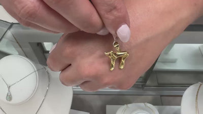 14K Yellow Gold Chai Charm