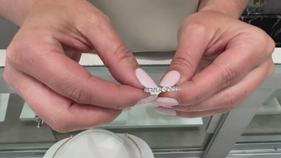 14K White Gold 1.17 Carat Diamond Band 2.5 Millimeter Ring