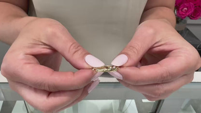 14K Yellow Gold Rosary Ring