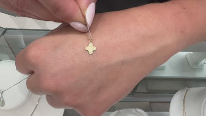 14K Yellow Gold Mini Crucifix Charm