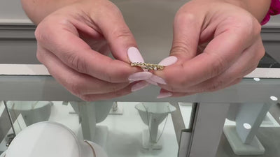 14K Yellow Gold Stackable Cable Twist Rope Ring 2 Millimeters