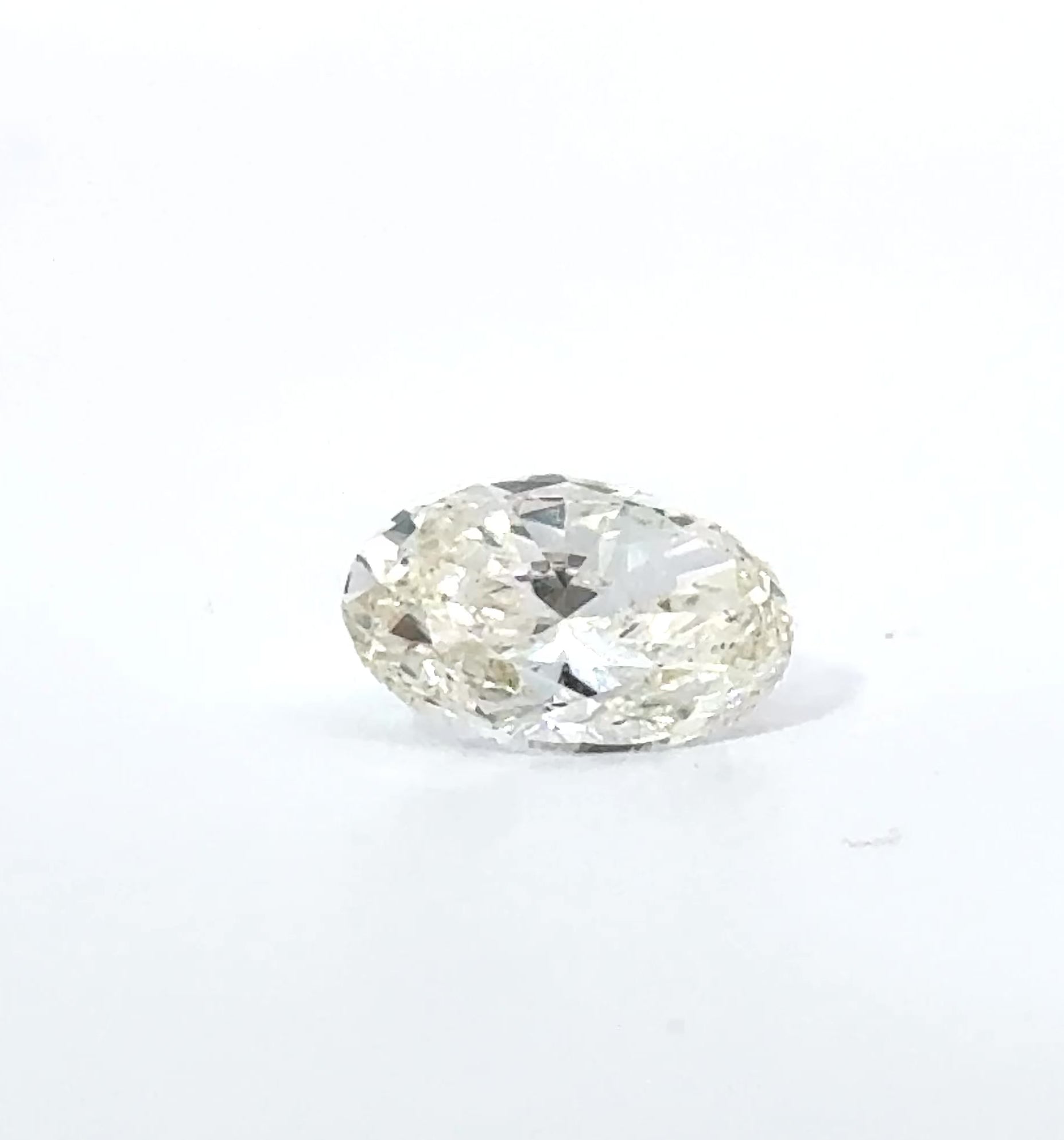 Load video: Deposit: 14K White Gold Oval Engagement Ring