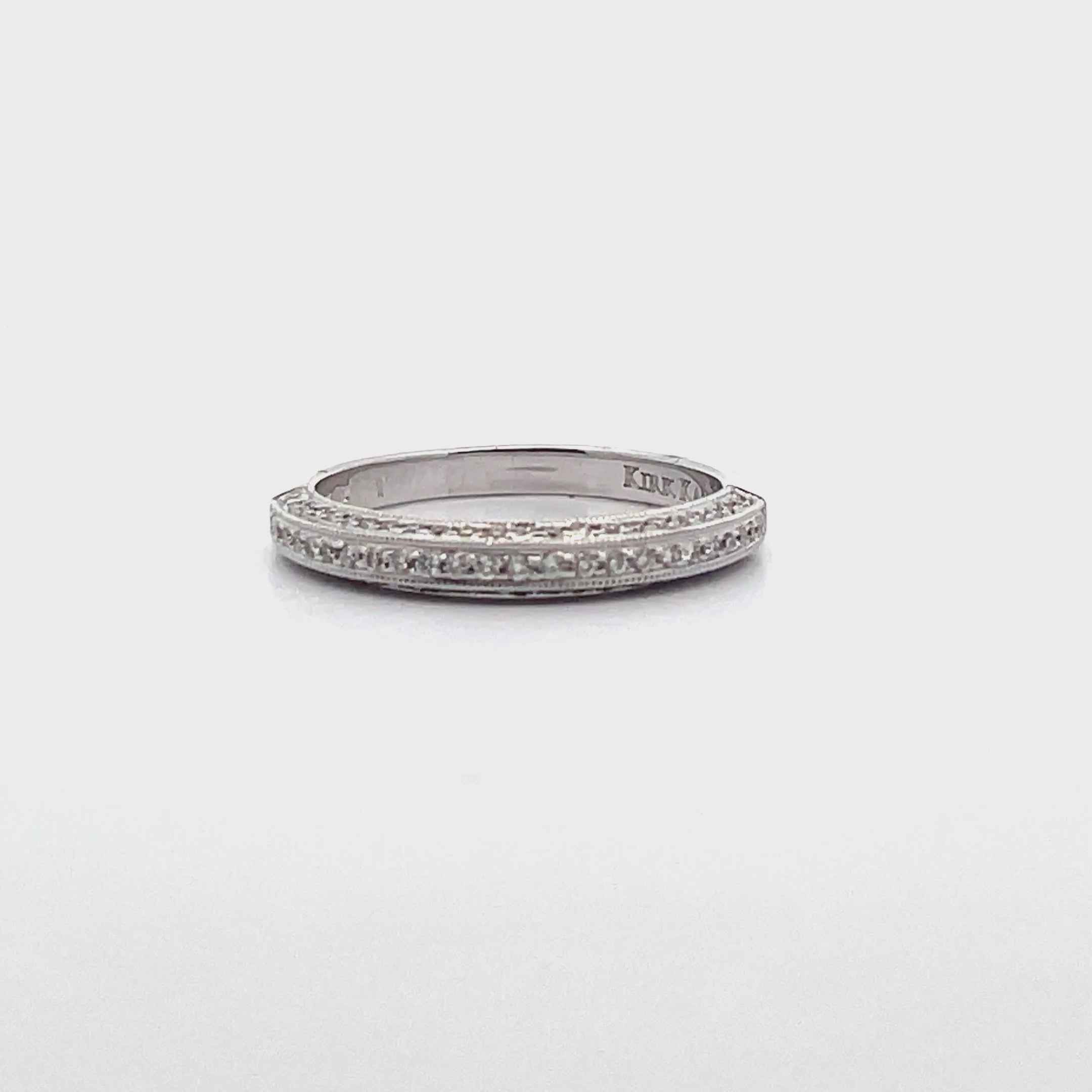Kirk Kara SS6947A-B1 Carmella Hand Engraved Wedding Band