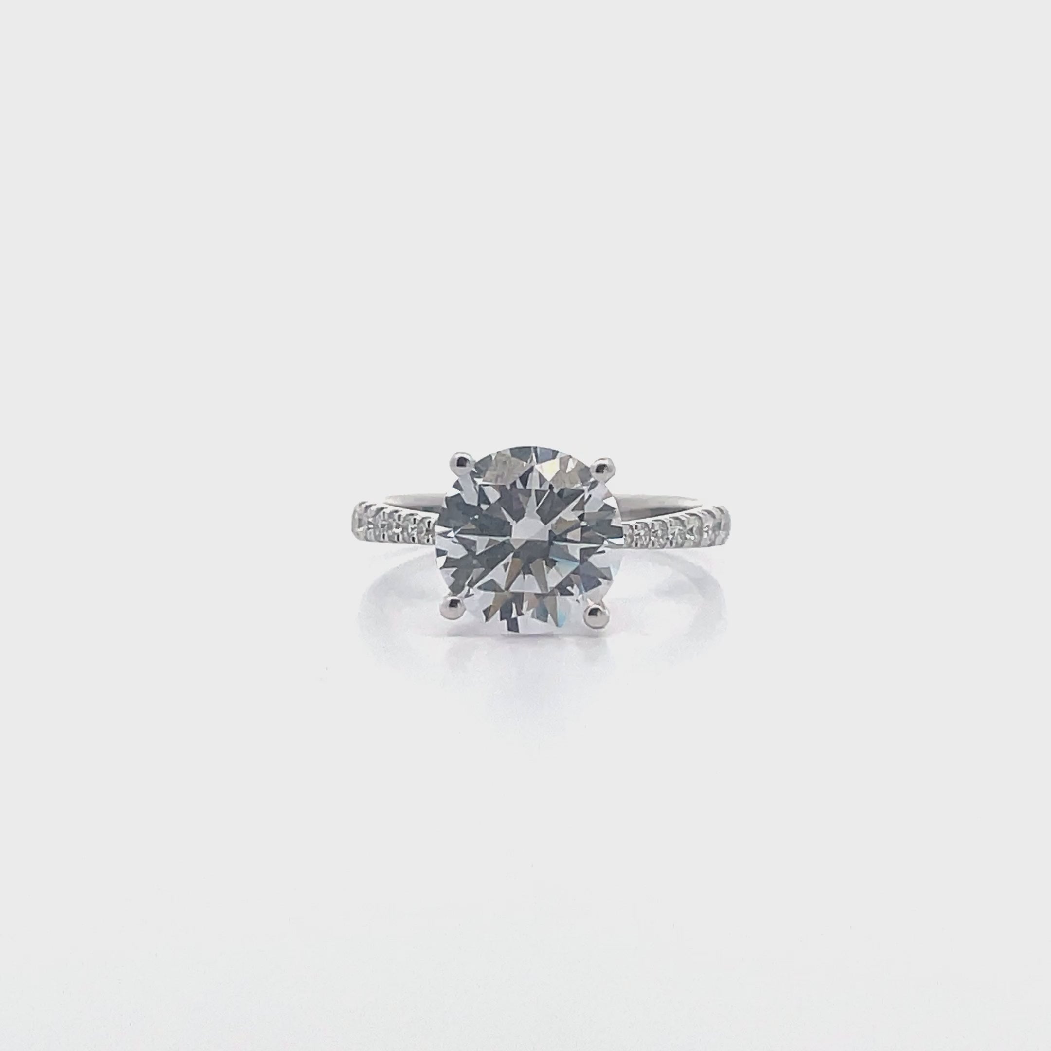 Video laden: Zeghani ZR750 Solitaire Engagement Ring Setting for 9 Millimeter Round Stone