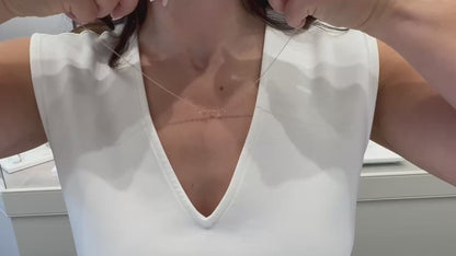Meira T. N11789/PG 14K Rose Gold Dainty Layering Necklace
