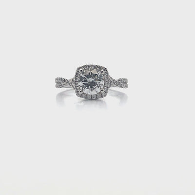 Simon G. NR468 Engagement Ring and Wedding Band Set