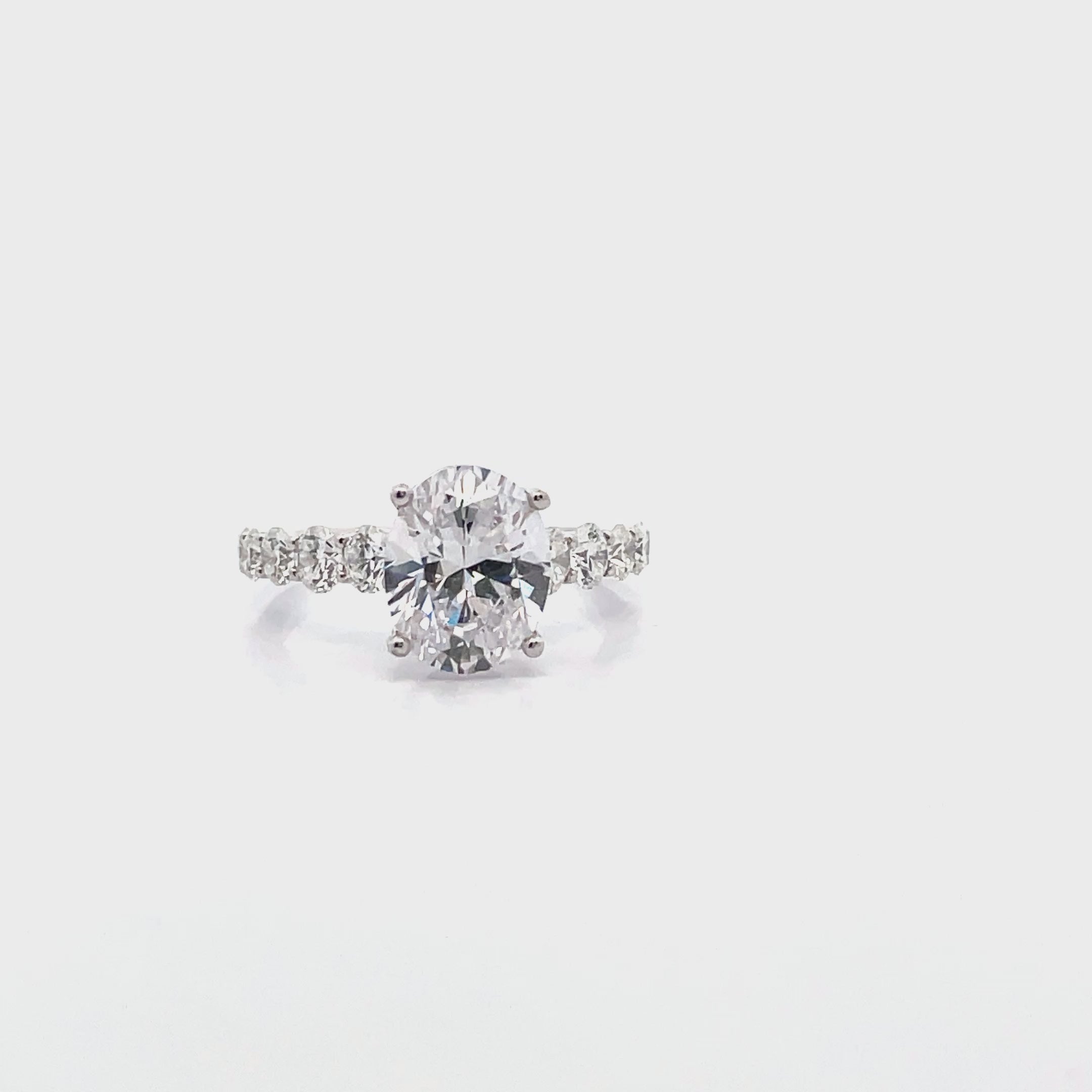 Simon G. LR2965 18K White Gold Engagement Ring Setting 1.11 Carats