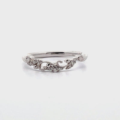 Kirk Kara K413-B Angelique 14K White Gold Diamond Ring