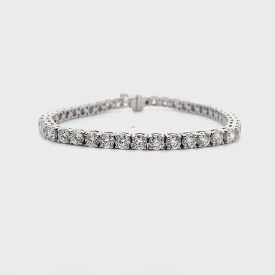 18K White Gold Tennis Bracelet