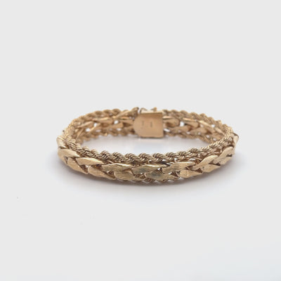 Repair 14k Yellow Gold Woven Bracelet: Reconstruct Link