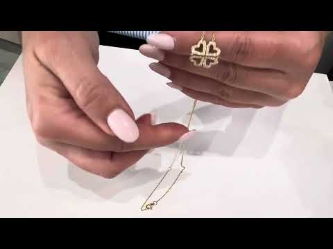 18K Yellow Gold Convertible Four Heart Diamond Necklace