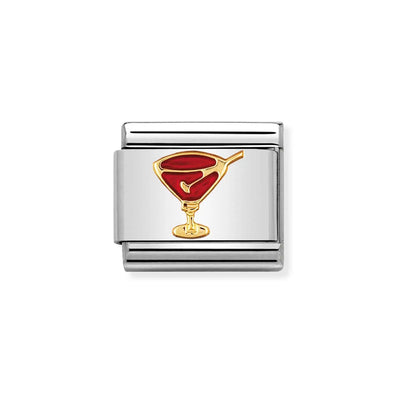 Nomination Composable Link 030209/29 Red Cocktail Glass