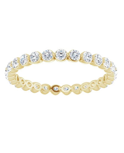 14K Yellow Gold 0.75 Carat Diamond Eternity Band Ring