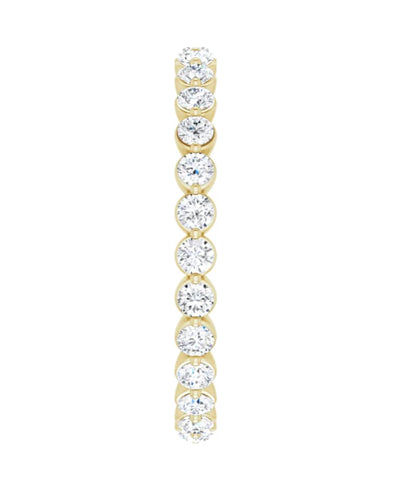 14K Yellow Gold 0.75 Carat Diamond Eternity Band Ring