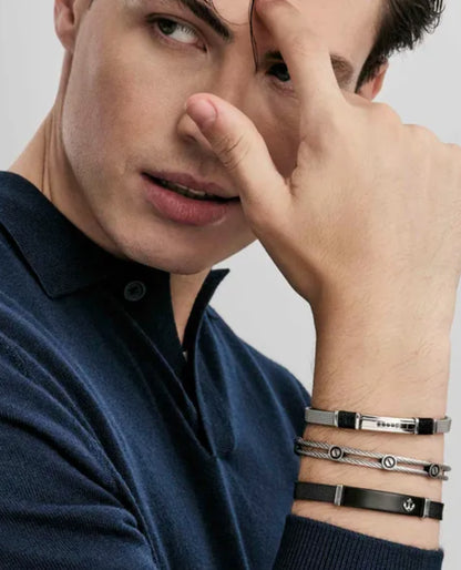 Nomination 135007/007 #SEALOVER Link Bracelet Black Cubic Zirconia