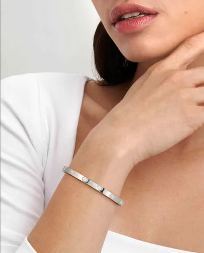 Nomination 029512/004 Pretty Bangles Heart Bracelet with CZ
