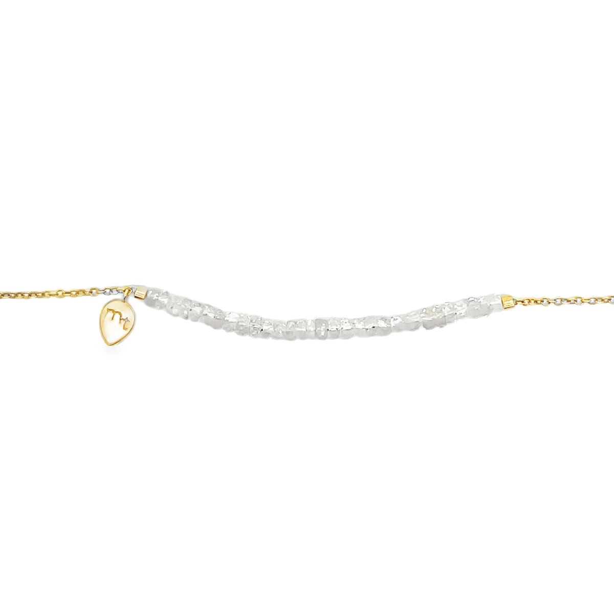 Meira T 1b3699/YW 9K Yellow Gold Labradorite Adjustable Bracelet
