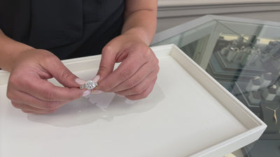 Kirk Kara K174C75R Pirouetta 18K White Gold Diamond Engagement Ring