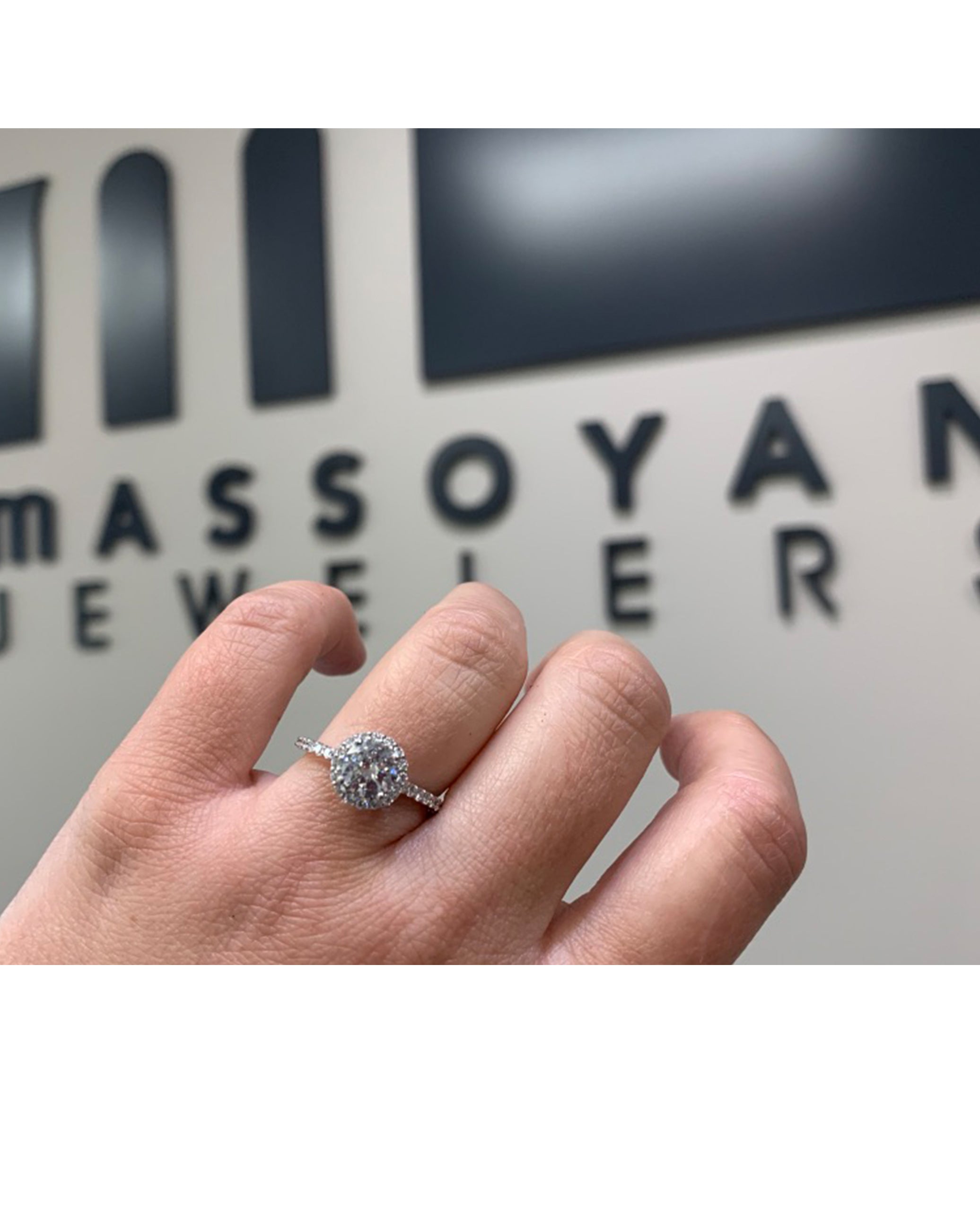 Ritani 1RZ1323 French-Set Halo Engagement Ring