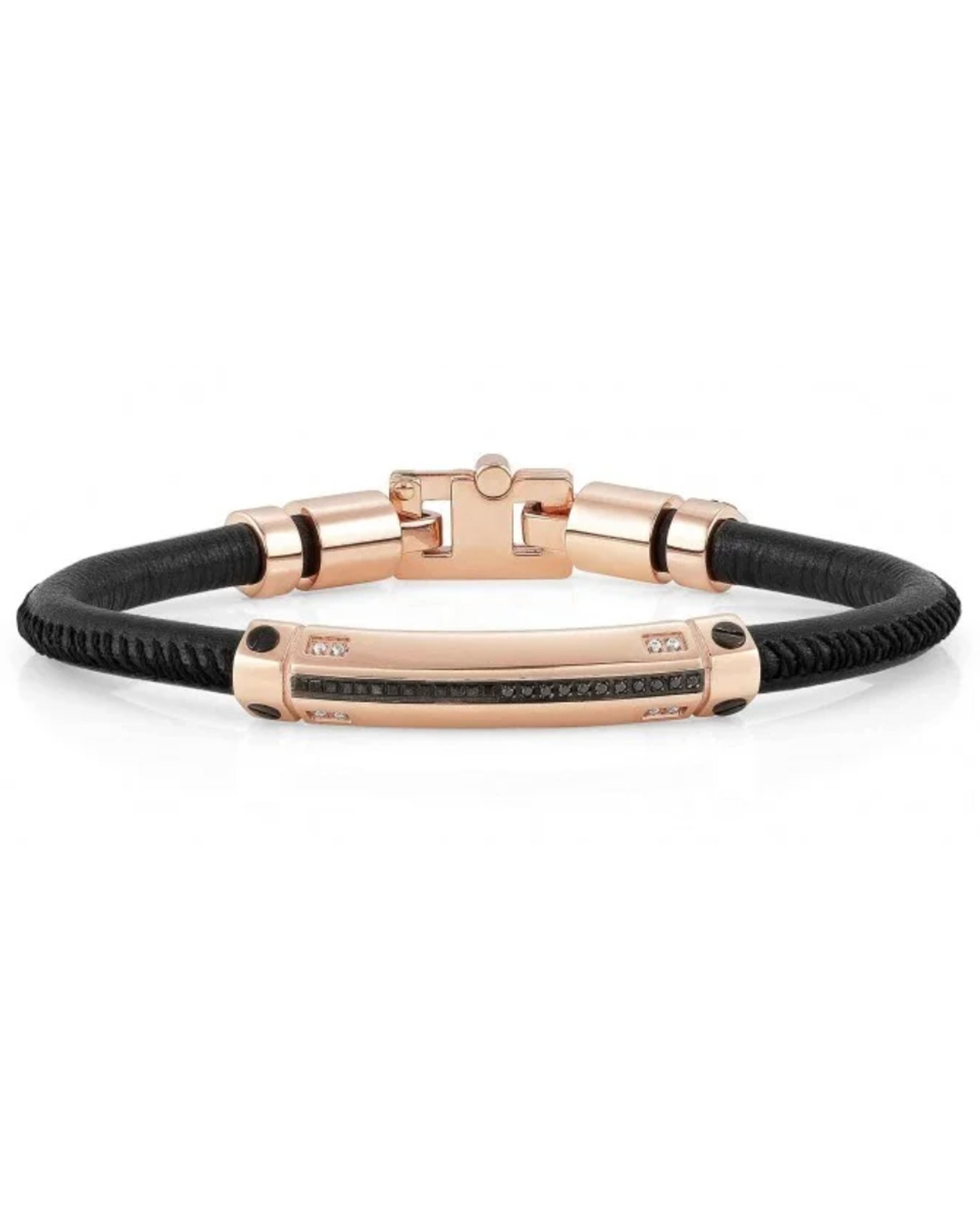 Nomination Gentlemen's Diamond Leather Bracelet