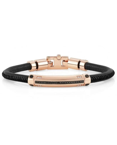Nomination Gentlemen's Diamond Leather Bracelet