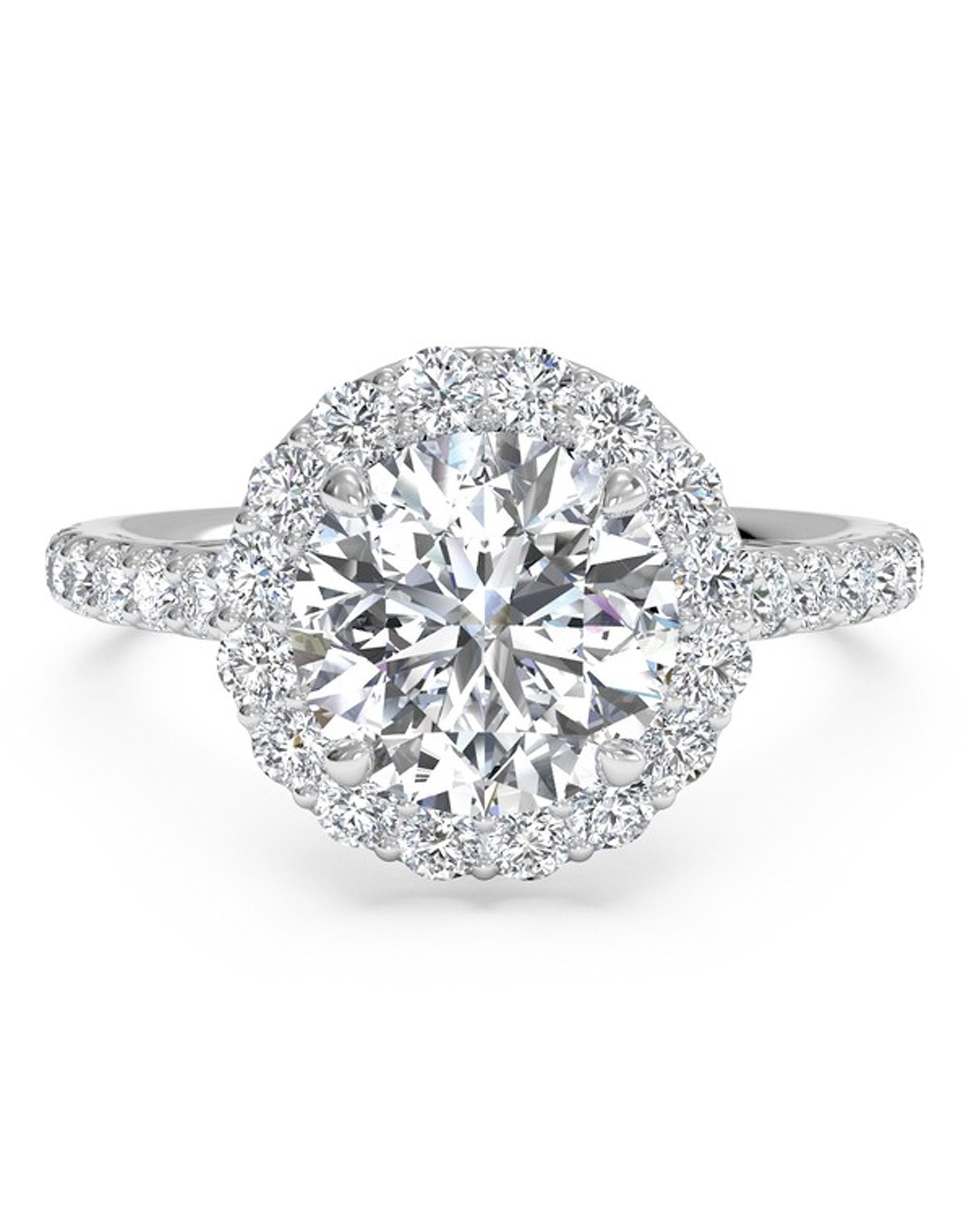 Ritani 1RZ1323 French-Set Halo Engagement Ring