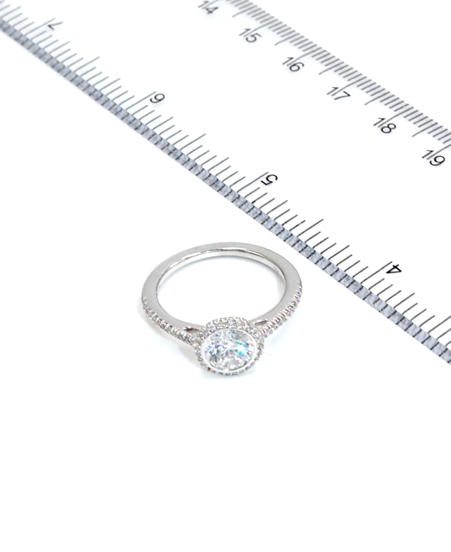 Ritani 1RZ3700CR 18K White Gold Ring