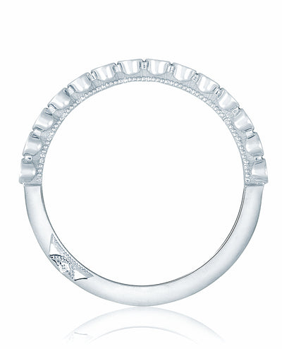Tacori 200-2W 18K White Gold Sculpted Crescent Ring Size 6.5