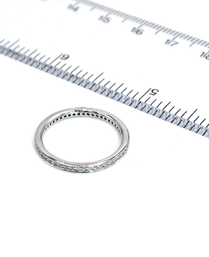 Ritani 31694AARWG 18K White Gold Eternity Band