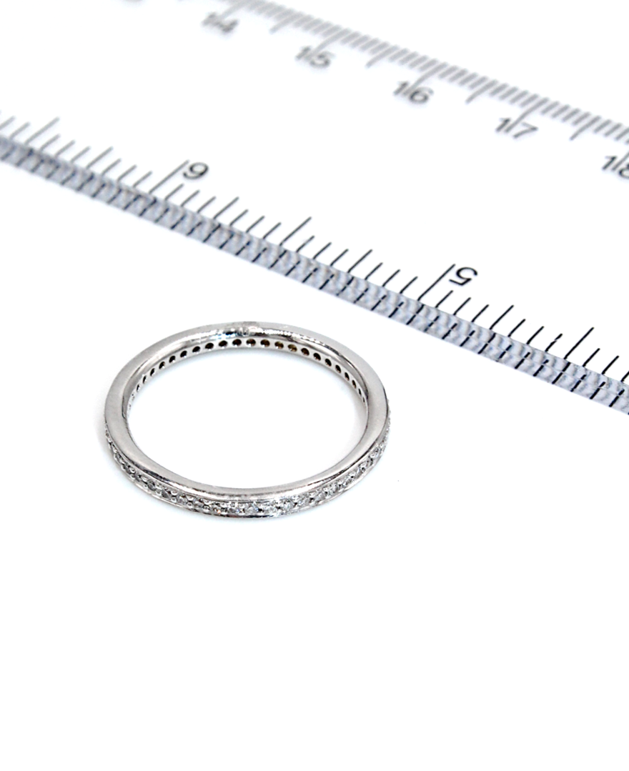 Ritani 31694AARWG 18K White Gold Eternity Band