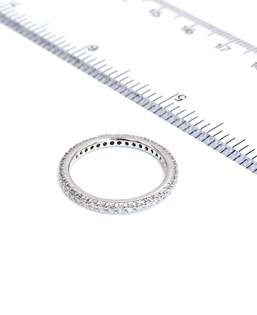 Ritani 33705AR 18k White Gold Eternity Diamond Ring