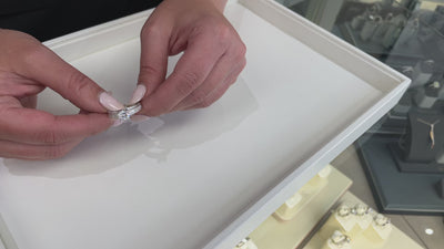 Kirk Kara SS6625 Stella Diamond Engagement Ring Hand Engraved with Beading