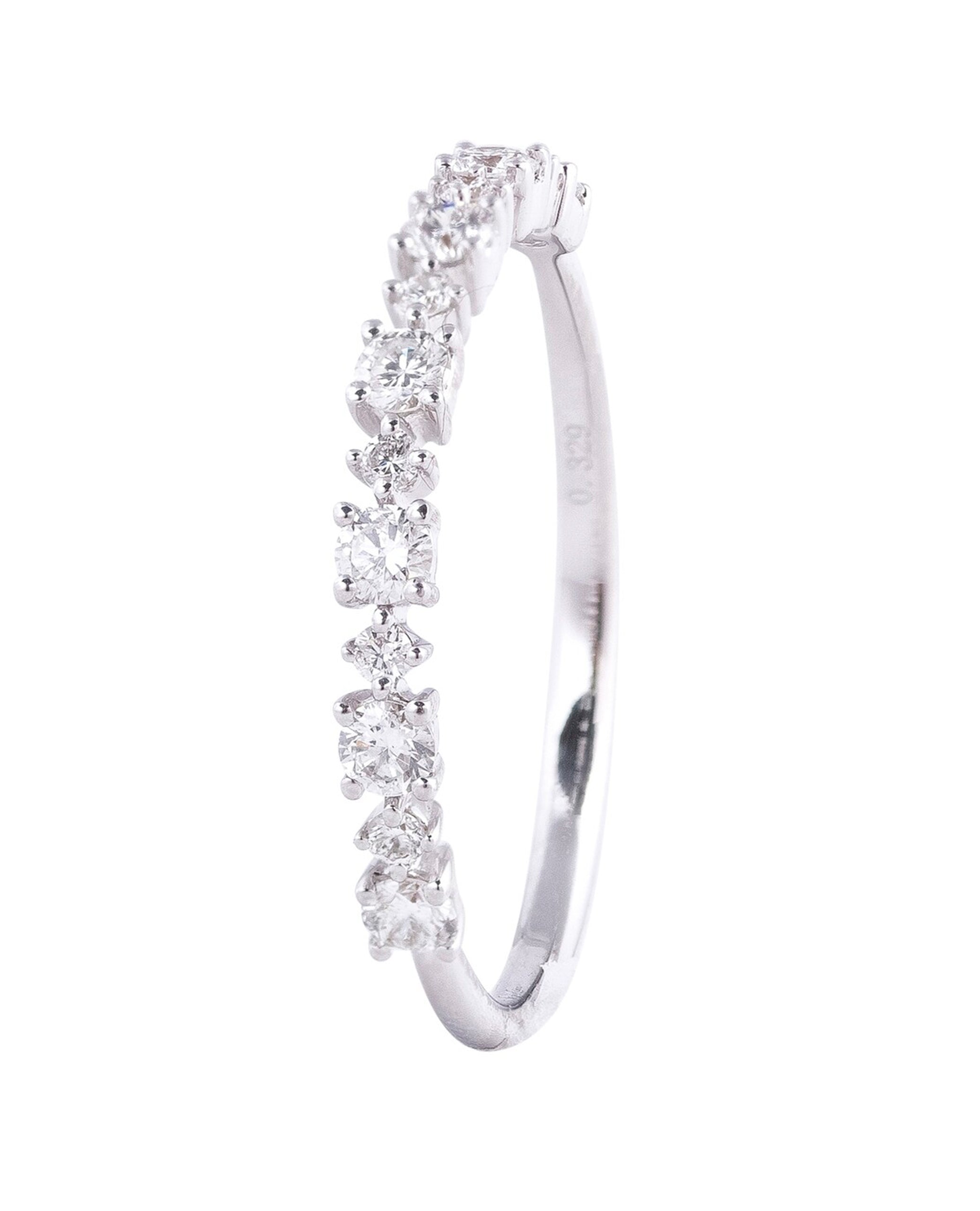 14K White Gold Stackable Diamond Ring (Choose free two-day shipping at checkout)