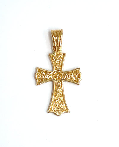14K Yellow Gold Armenian Cross