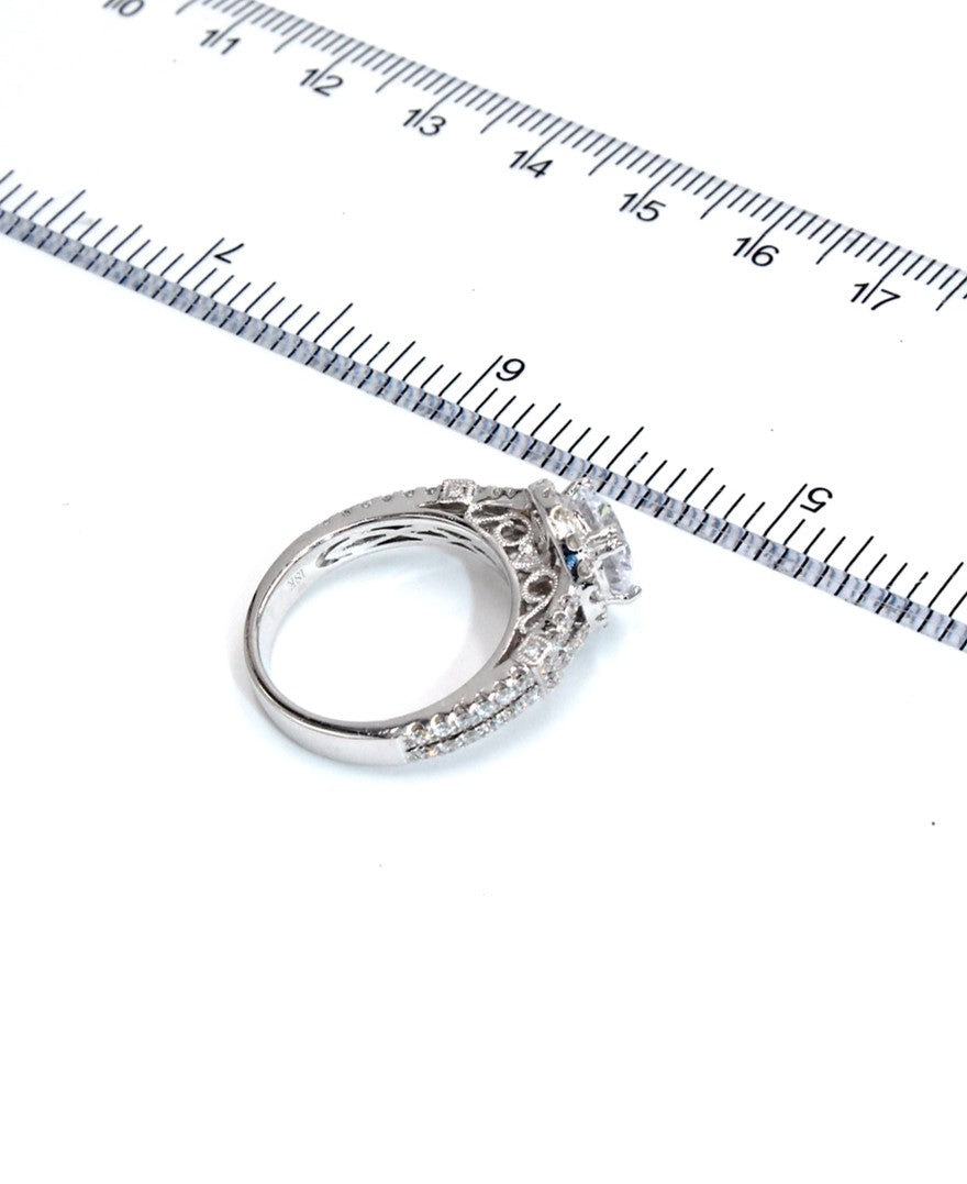 Kirk Kara K194R75R 18K White Gold Engagement Ring Setting