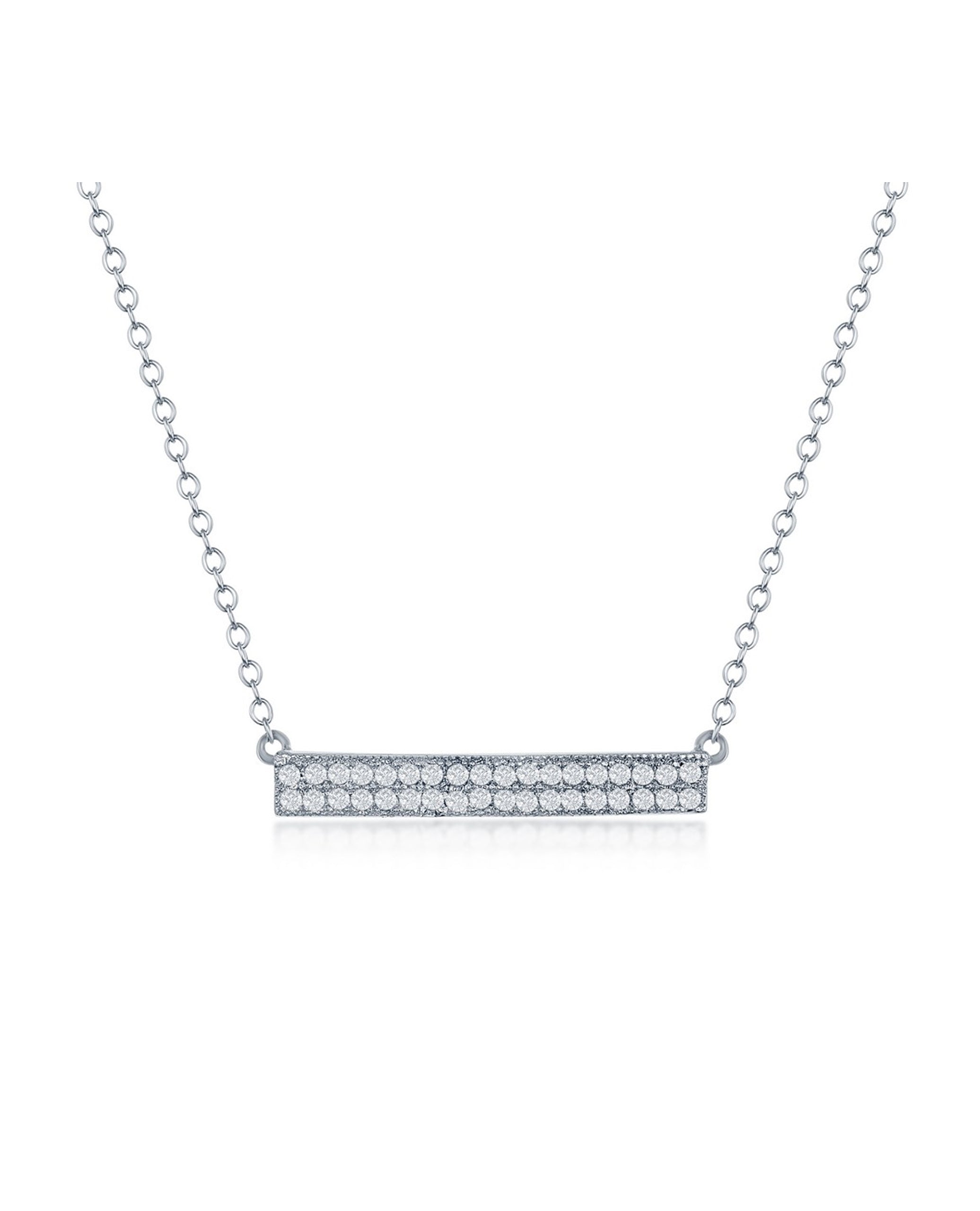 Sterling Silver Bar Necklace