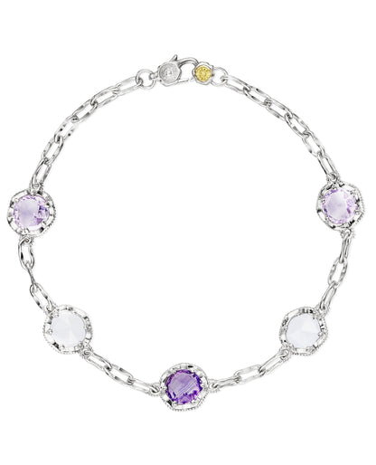Tacori SB222130301 Chalcedony & Amethyst Sterling Silver Bracelet