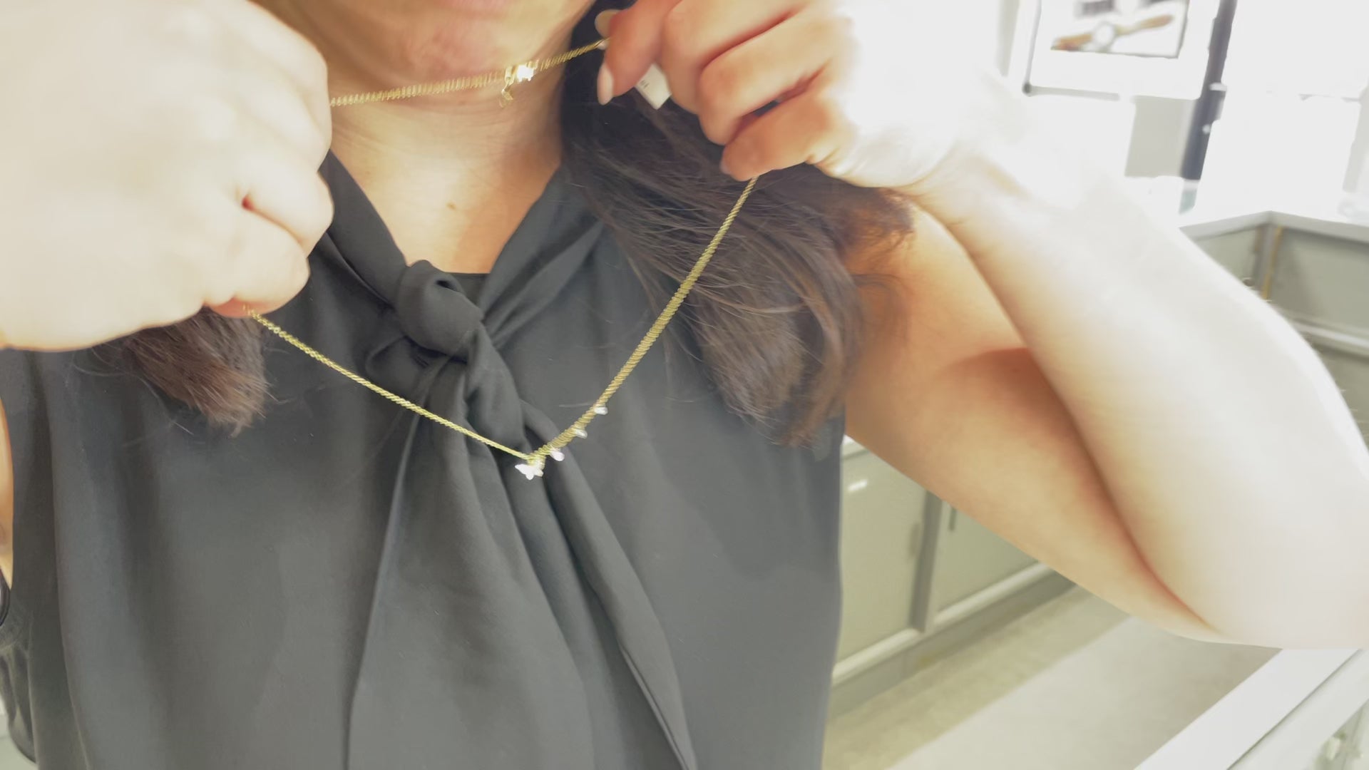 Meira T. N13134 Butterfly Necklace